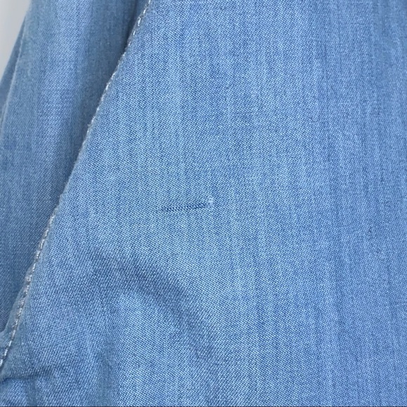 Anthropologie | Aloha Tie-Front Shorts Chambray Paper Bag Waist Medium - Picture 15 of 15